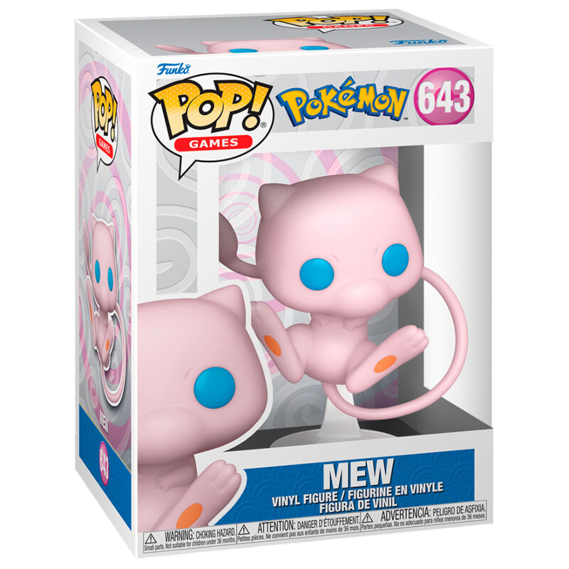 Figura Funko POP! de Mew rosa sobre soporte transparente - 2