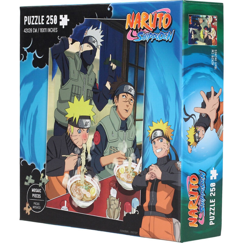 Puzzle Naruto Shippuden de 250 piezas con Naruto y Kakashi comiendo ramen