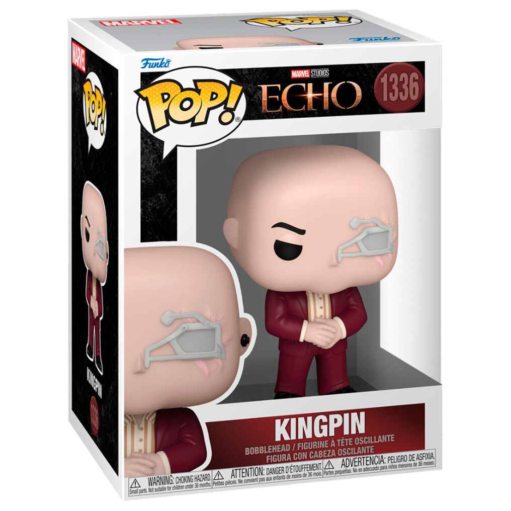 Figura Funko POP! Marvel Echo Kingpin con traje burdeos y dispositivo ocular - 2