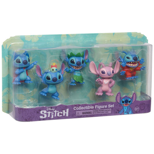Blíster con cinco figuras Disney Stitch de 7 cm - 2