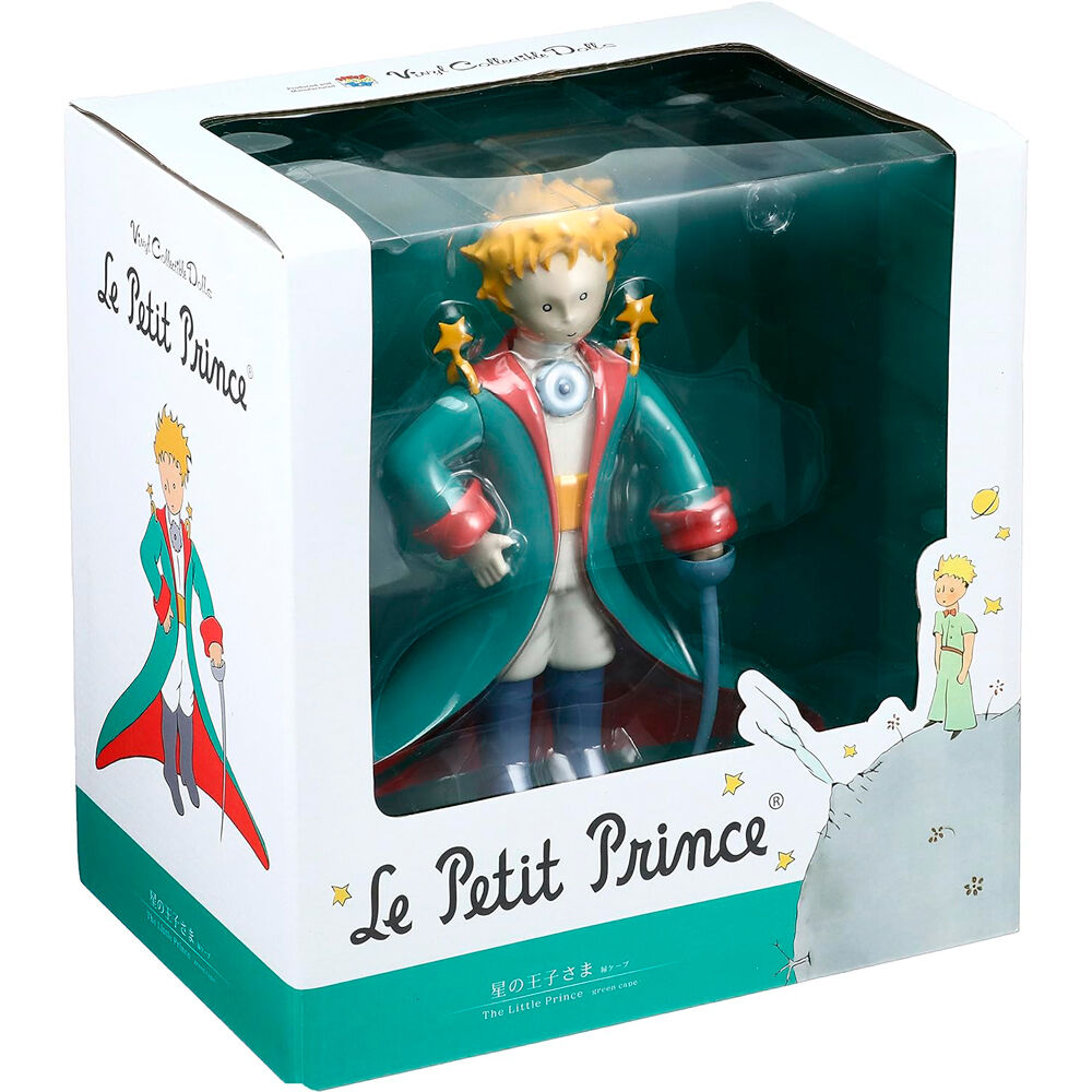 Figura de El Principito PLASTOY de 9 cm con abrigo turquesa - 2