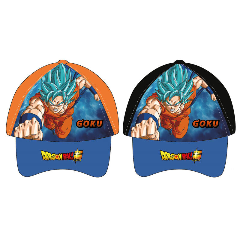 Gorras Dragon Ball Super de Goku en diseño naranja y negro