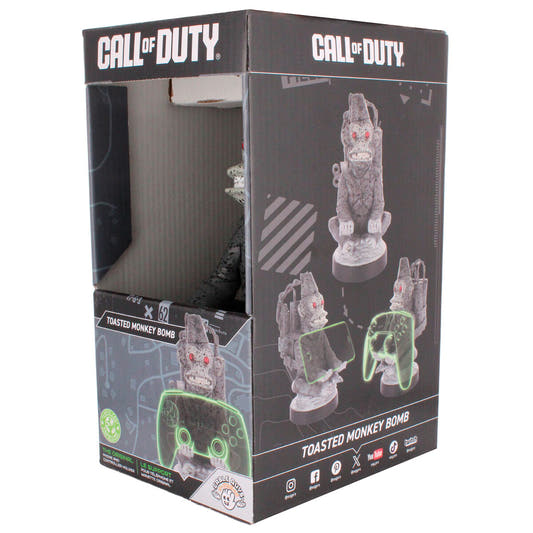 Soporte Cable Guy Toasted Monkey Bomb de Call of Duty con acabado gris moteado - 10