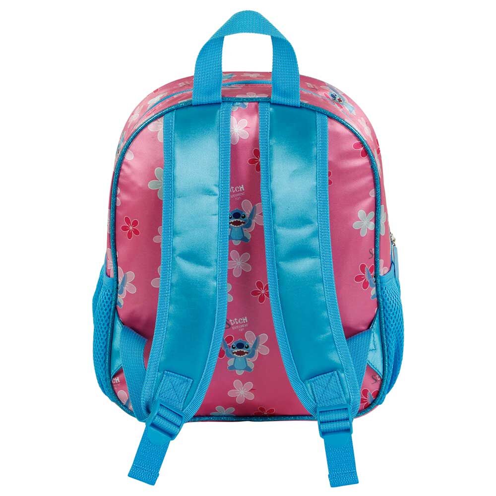 Mochila preescolar 3D de Stitch y Angel Disney en rosa y azul - 5