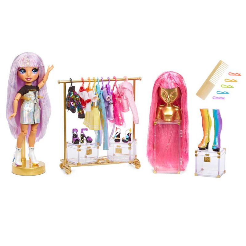 Muñeca Avery Rainbow High con Fashion Studio y accesorios de moda - 2
