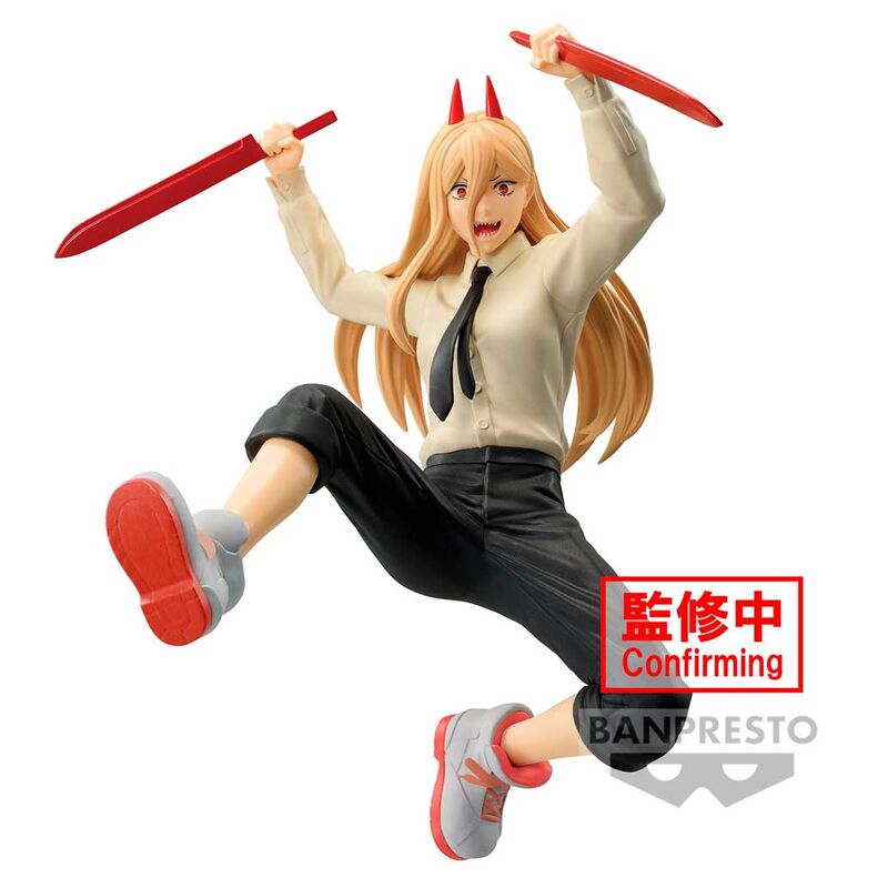 Figura de Power de Chainsaw Man con armas rojas en pose dinámica