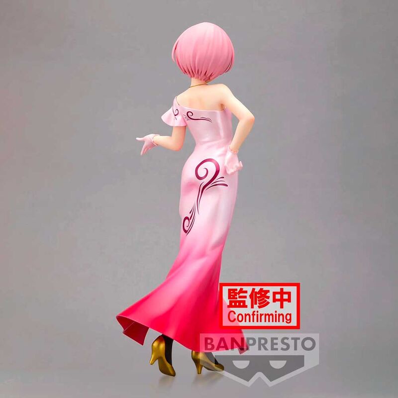 Figura de Ram de Re:Zero con vestido rosa y negro - 4