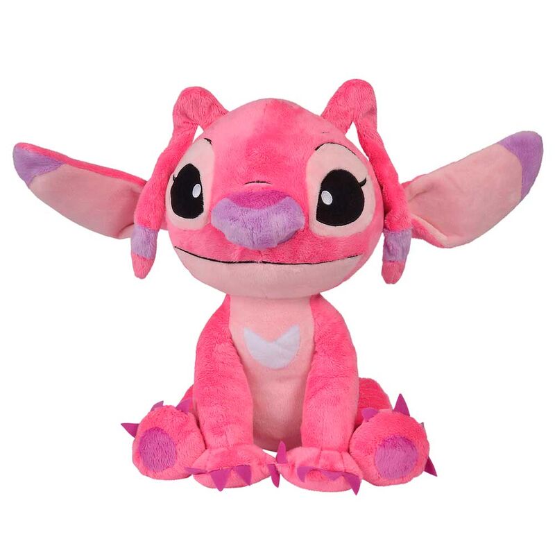 Peluche rosa de Angel de Stitch Disney con grandes orejas