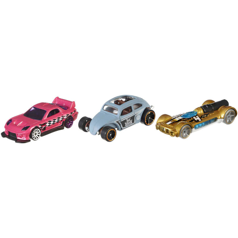 Pack surtido de tres vehículos Hot Wheels a escala 1:64 - 9