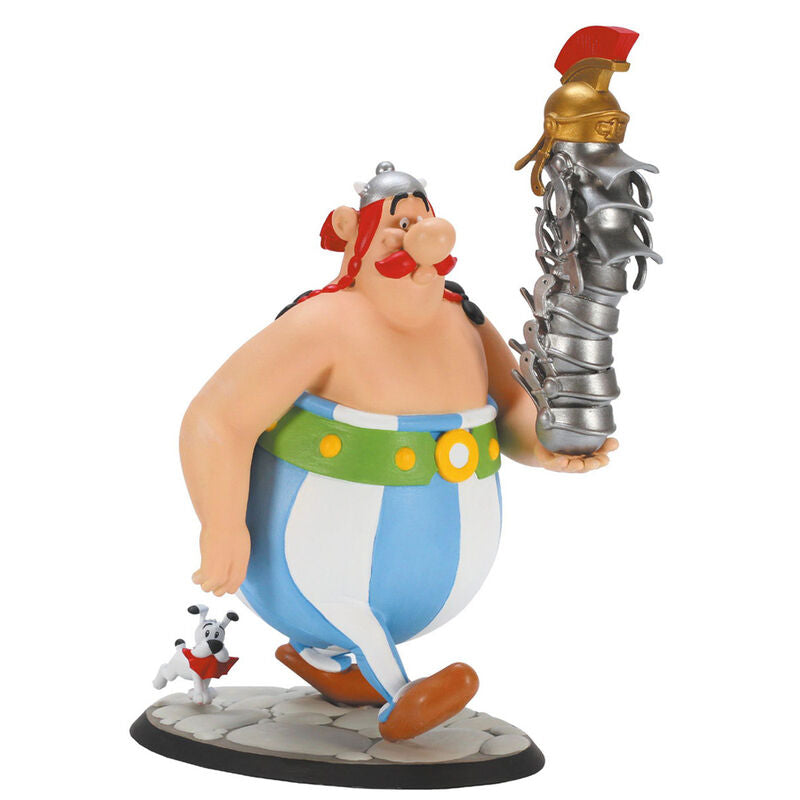 Figura hucha de Obélix con Idefix de Astérix