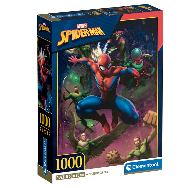 Caja del puzzle Clementoni Marvel Spider-Man de 1000 piezas