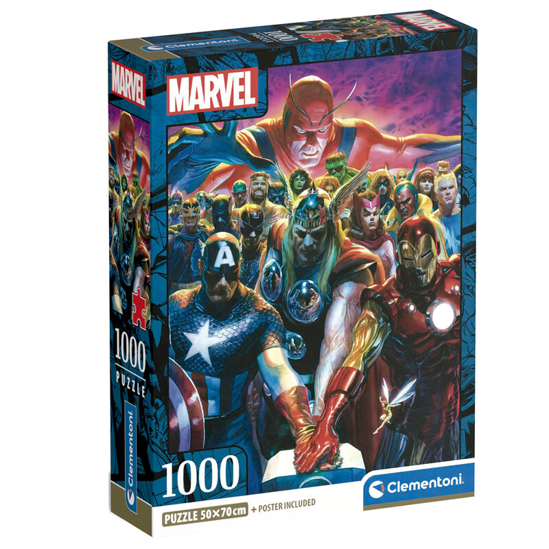 Puzzle Clementoni Marvel Los Vengadores de 1000 piezas