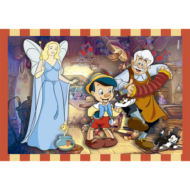 Puzzle 4 en 1 Disney Classics Clementoni con cuatro escenas y piezas de 12 a 24 - 2