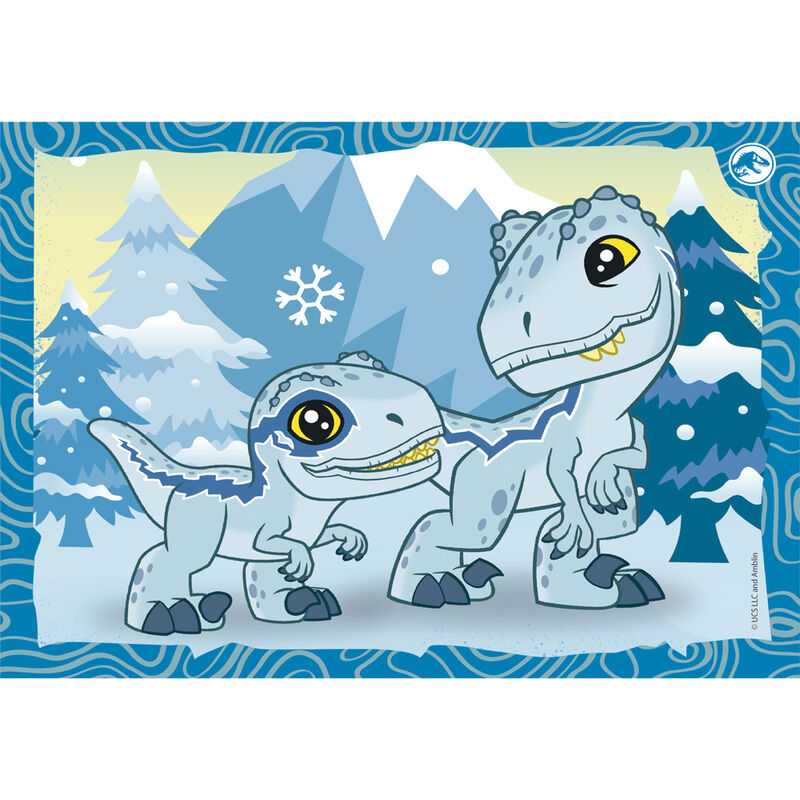 Caja con 4 puzzles Clementoni de Jurassic World y dinosaurios - 2