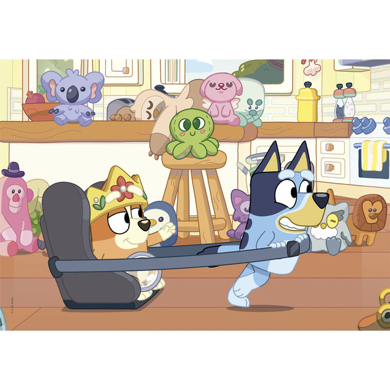 Puzzle Clementoni de Bluey con dos escenas de 60 piezas - 2