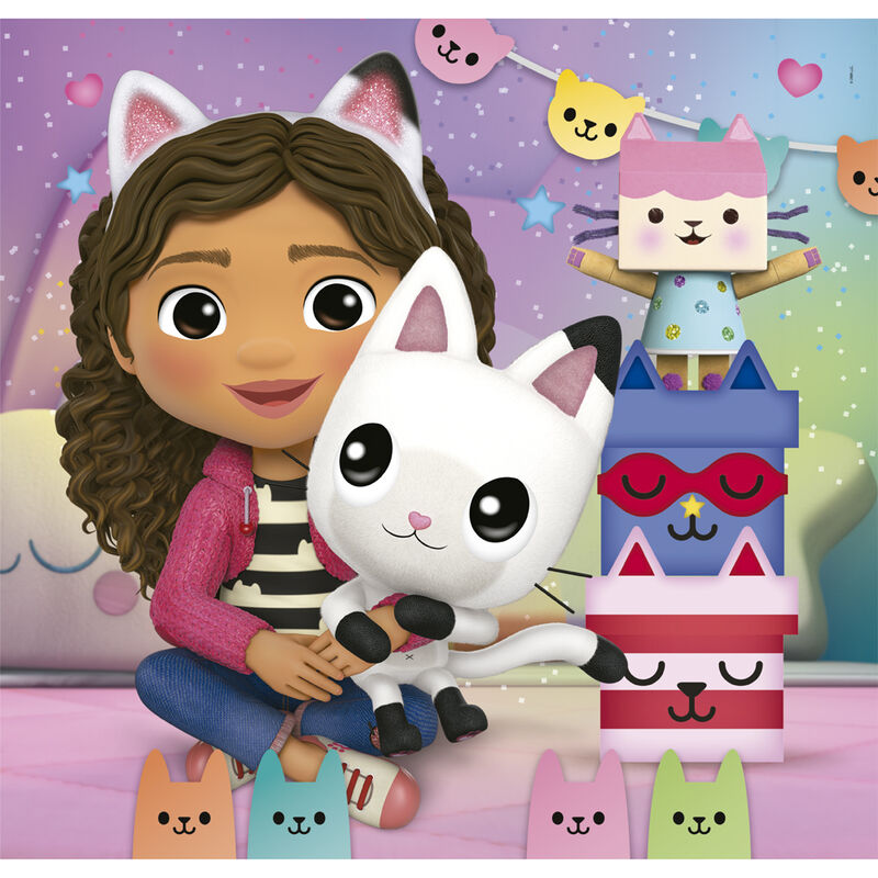 Puzzle Clementoni de La Casa de Muñecas de Gabby con 3 escenas - 2