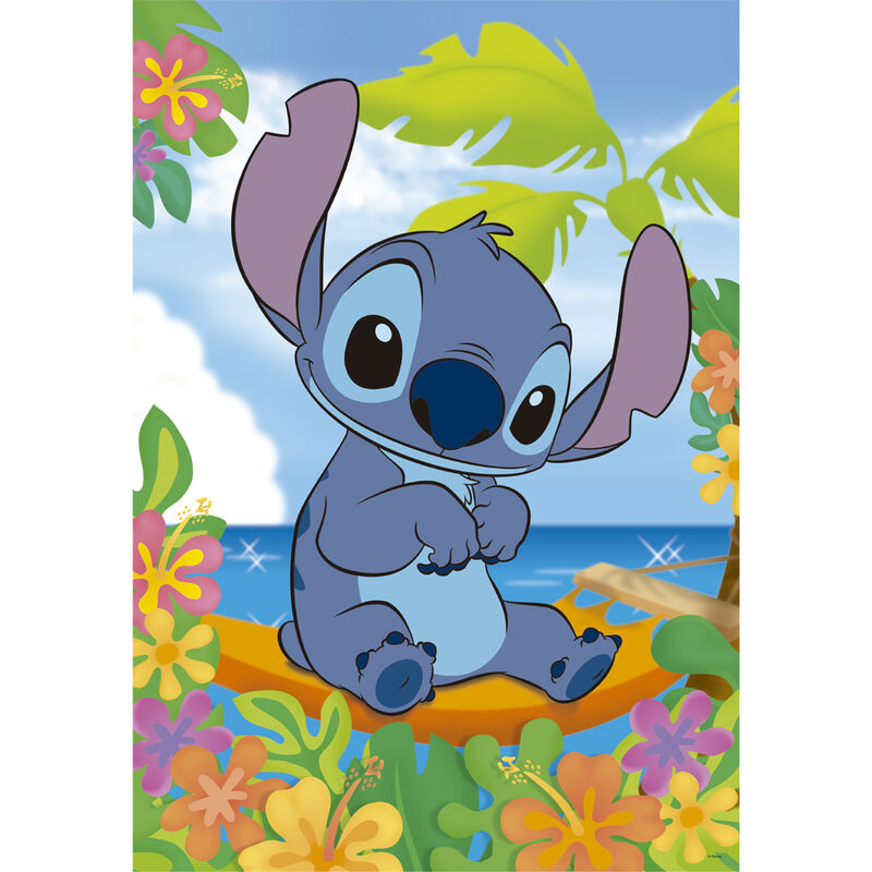 Puzzle Clementoni Disney Stitch de 104 piezas con escena tropical - 2