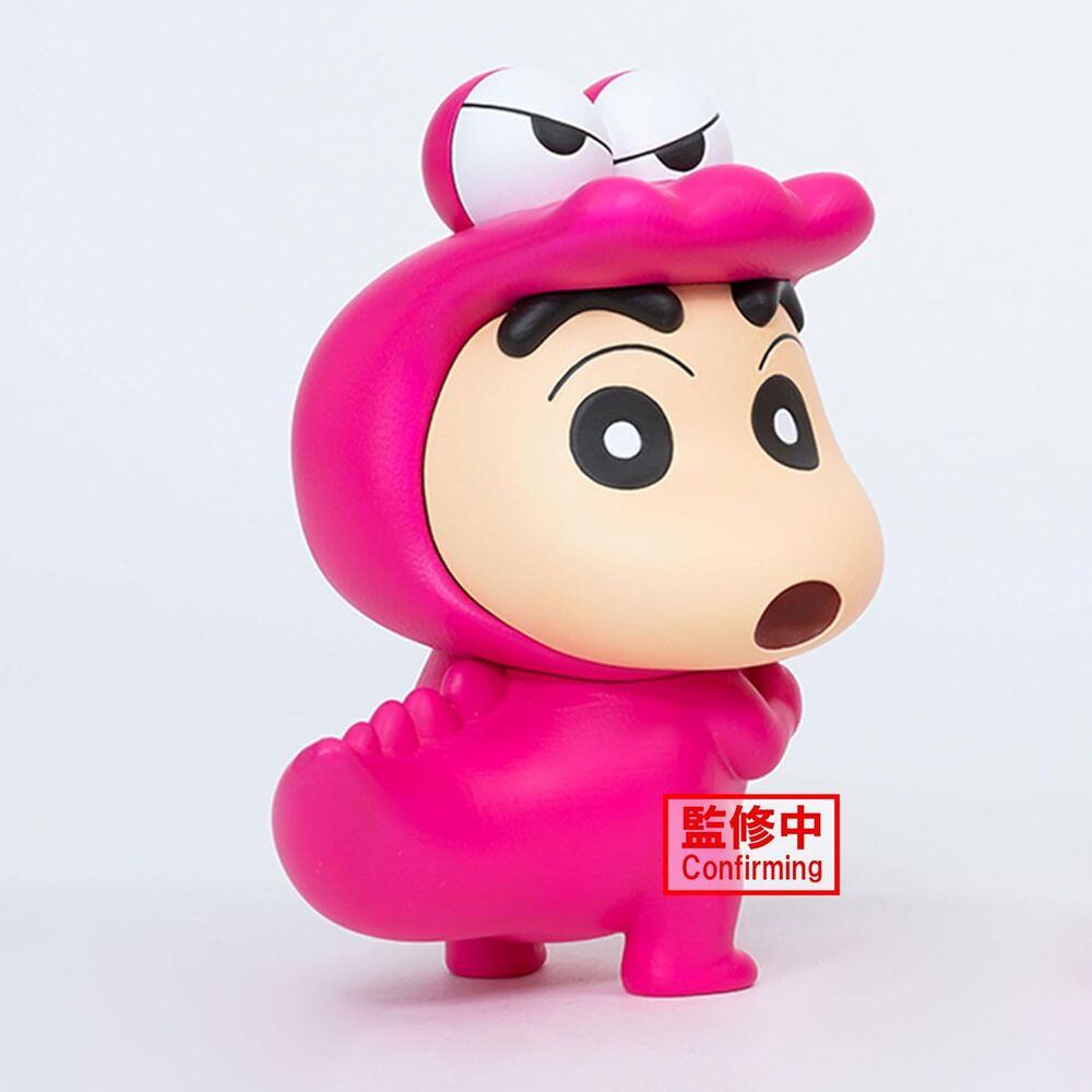 Figura de Shinnosuke Nohara con disfraz rosa de Waniyamasan - 3