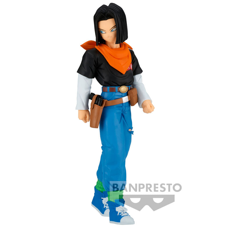 Figura de Android 17 de Dragon Ball Z con pañuelo naranja