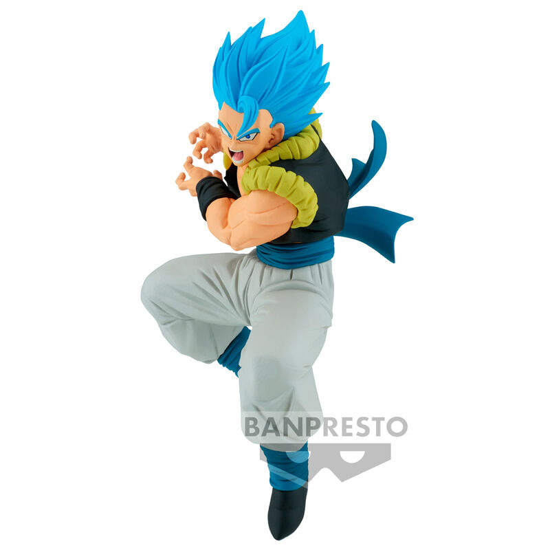 Figura de Gogeta SSGSS de Dragon Ball Super en pose de combate