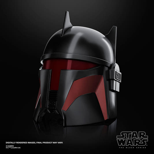 Casco electrónico negro y rojo de Gideon de Star Wars - 3