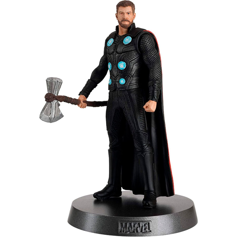 Figura de Thor Heavyweights con martillo y capa sobre base redonda - 5