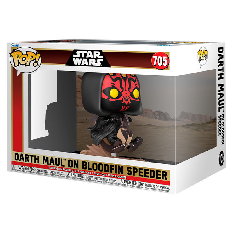 Figura FUNKO POP Rides Deluxe de Darth Maul sobre Bloodfin Speeder - 2