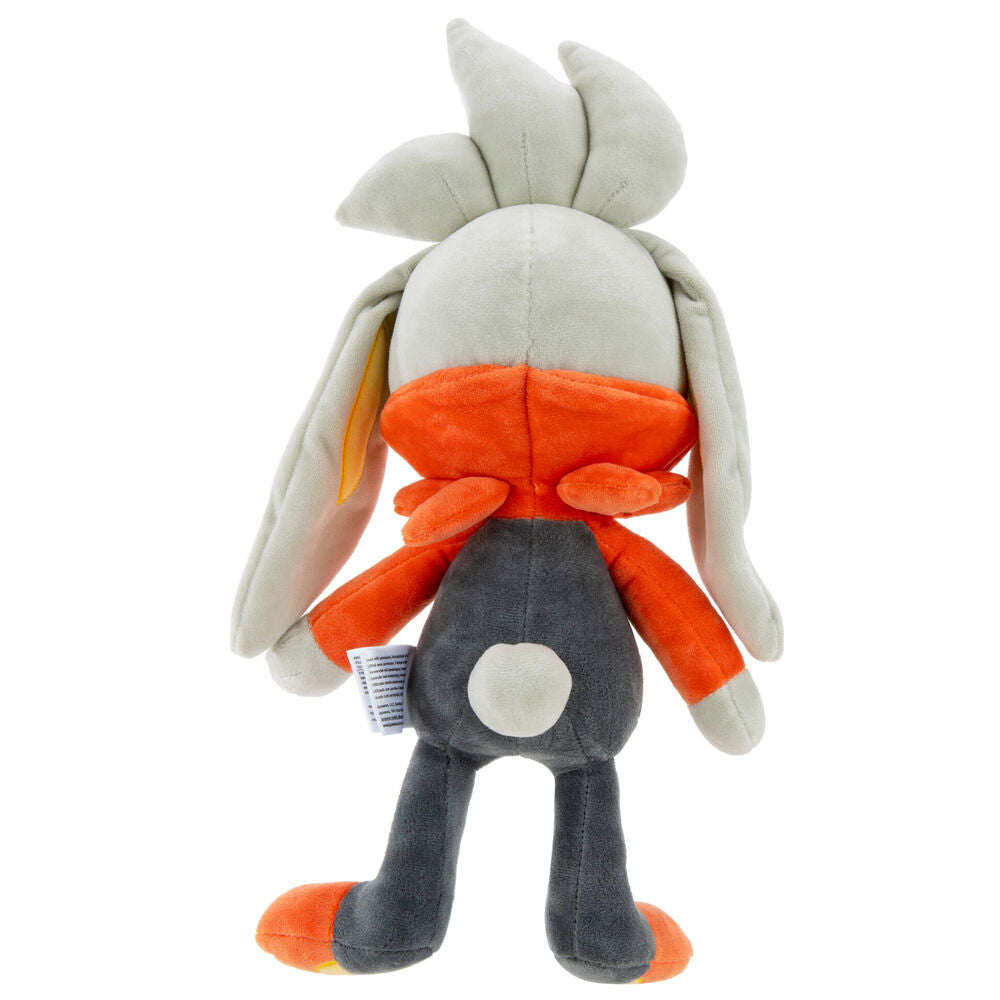 Peluche de Raboot Pokémon de 30 cm con detalles naranjas - 3