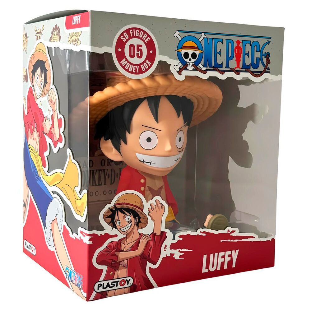 Figura hucha de Luffy de One Piece con sombrero de paja - 2