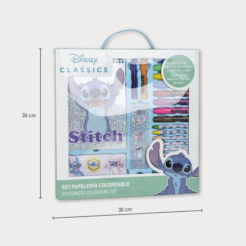 Set de papelería para colorear Stitch Disney con cuaderno, colores y pegatinas - 2