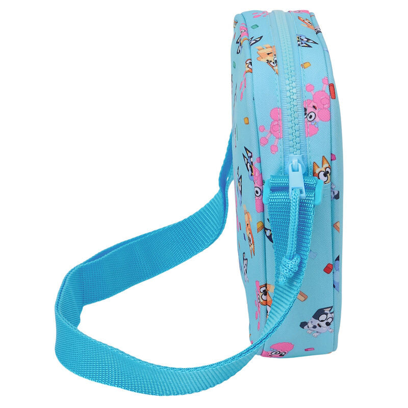 Bandolera azul de Bluey y Bingo con correa ajustable - 3