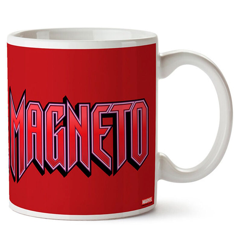 Taza de cerámica de Magneto de X-Men Marvel en rojo y morado - 2