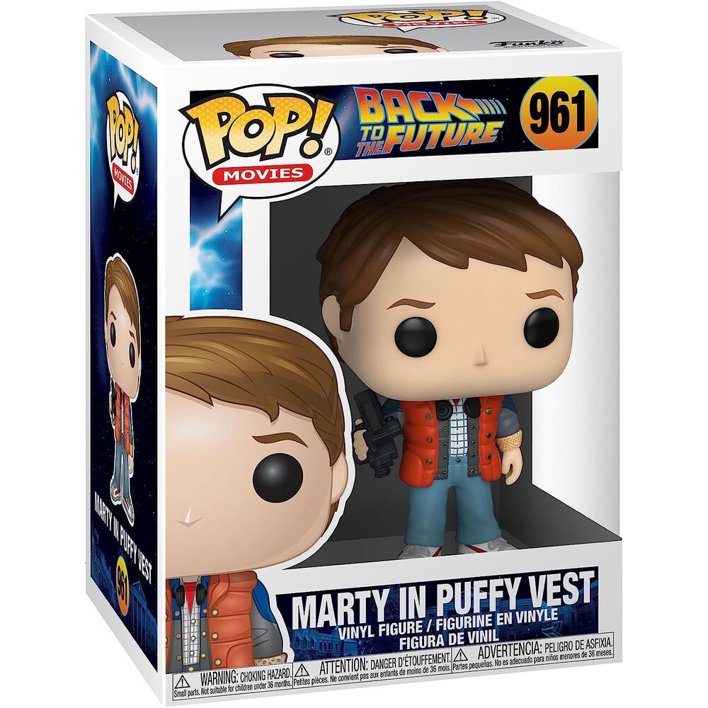 Figura Funko POP! de Marty McFly con chaleco acolchado rojo - 2