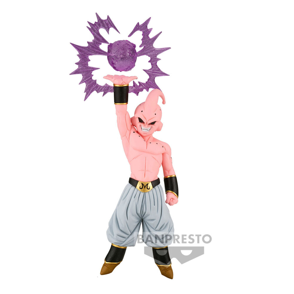 Figura Banpresto de Majin Buu con esfera de energía morada
