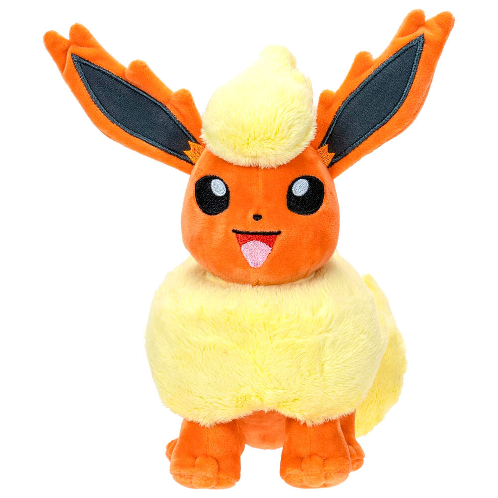 Peluche de Flareon Pokémon naranja y amarillo de 20 cm - 4