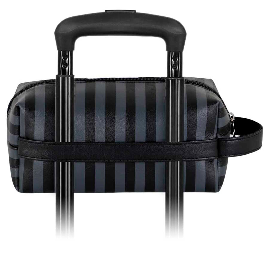 Neceser de viaje de Miércoles negro y gris con asa lateral - 4