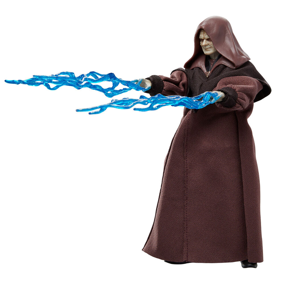 Figura articulada de Darth Sidious con capucha y sable láser rojo - 6