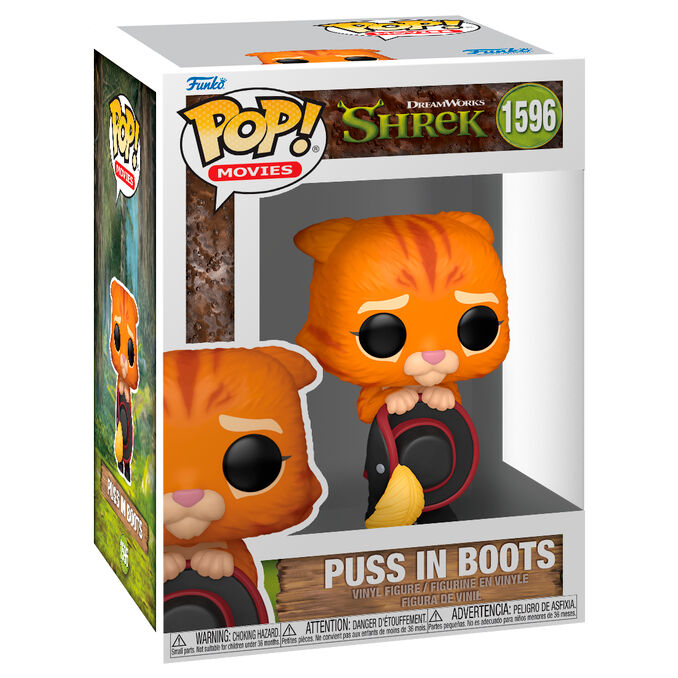 Figura Funko POP! del Gato con Botas de Shrek con escudo - 2