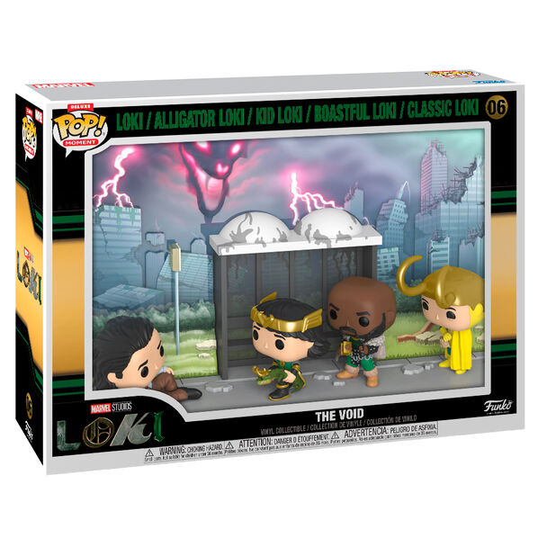 Figura FUNKO POP Moments Deluxe Loki The Void con escena urbana de Loki - 2