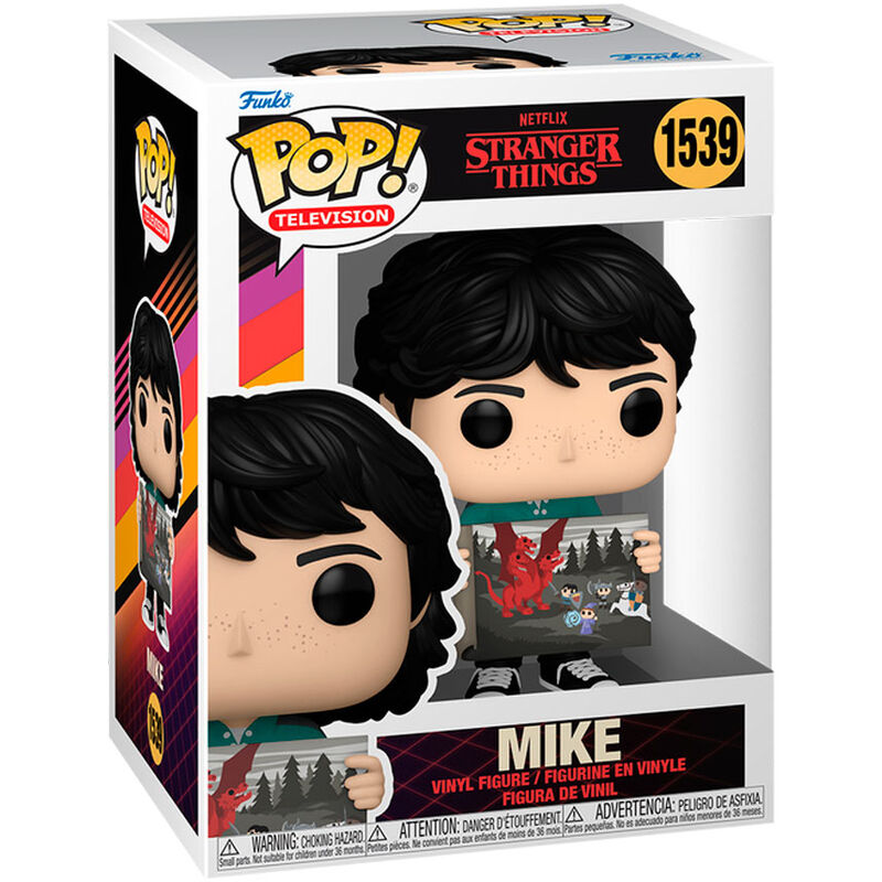Figura Funko POP! de Mike de Stranger Things con un mapa ilustrado - 2