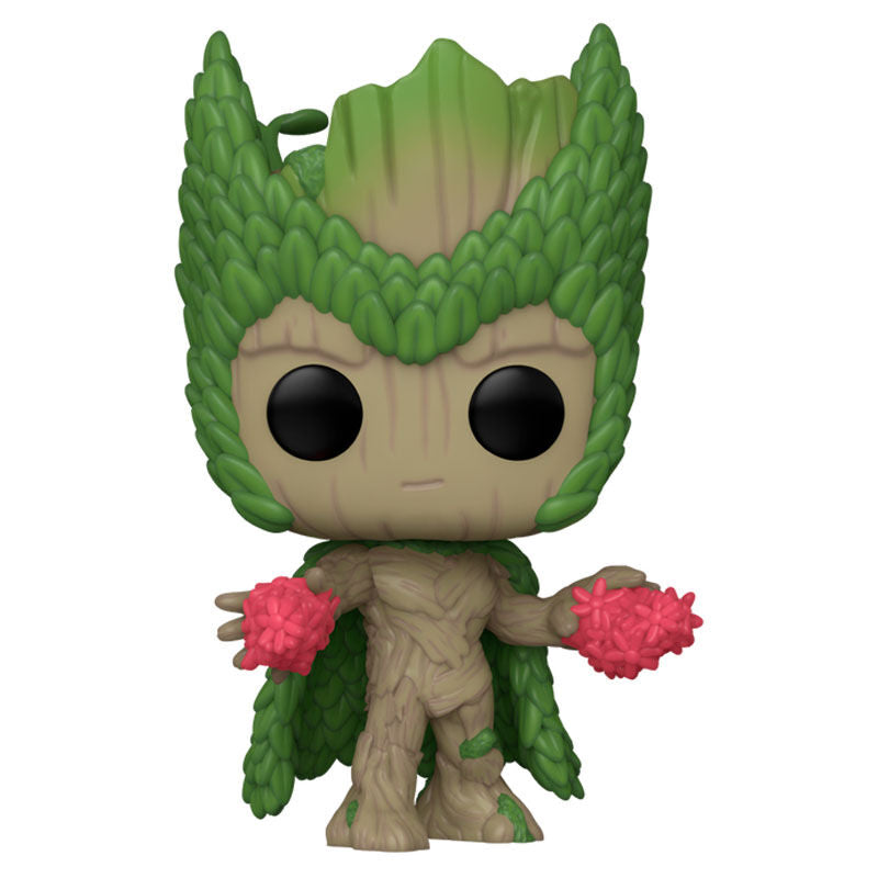 Figura Funko POP! de Groot as Scarlet Witch en caja Marvel - 2