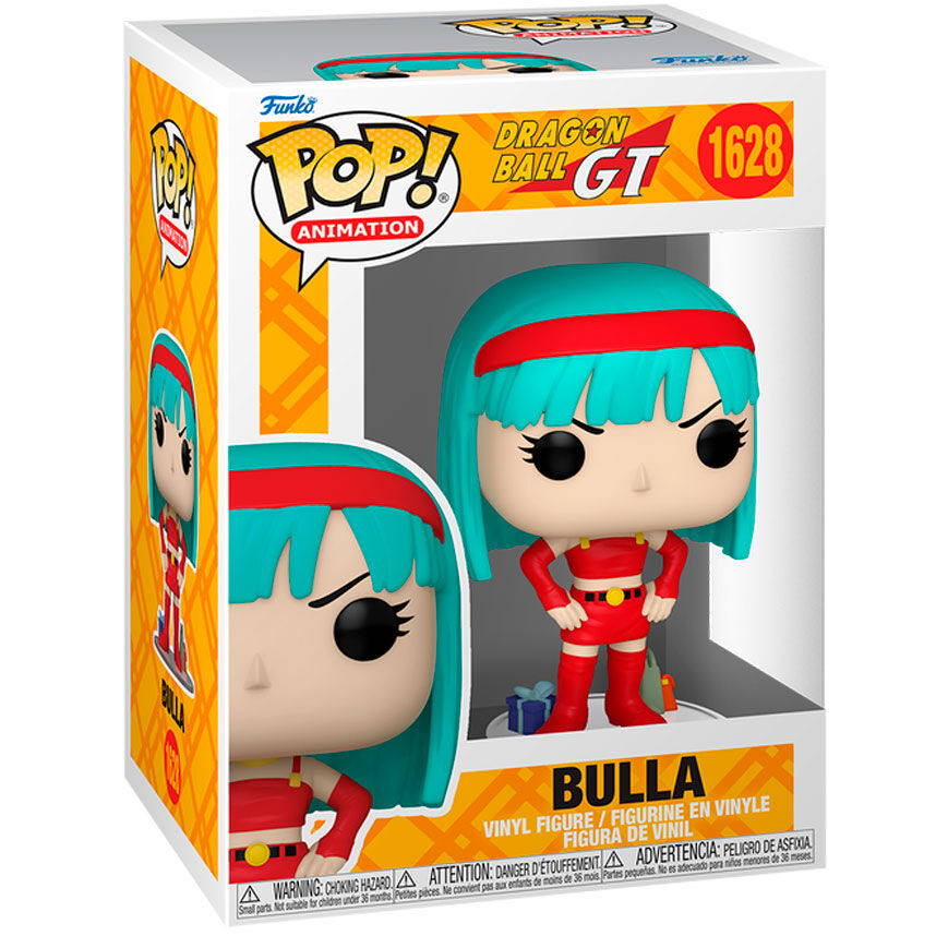 Figura Funko POP! de Bulla de Dragon Ball GT con cabello turquesa y uniforme rojo - 2