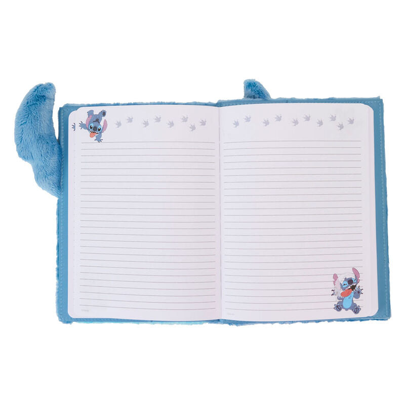 Cuaderno de peluche Stitch Disney Loungefly azul - 3
