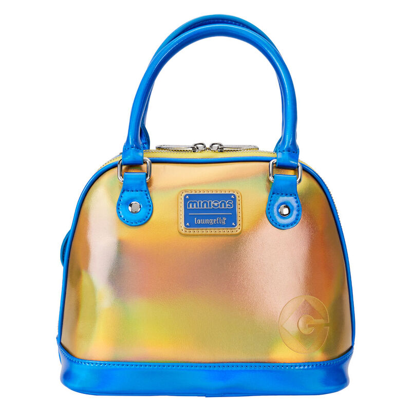 Bolso Loungefly iridiscente de Minions con ojos y detalles azules - 4