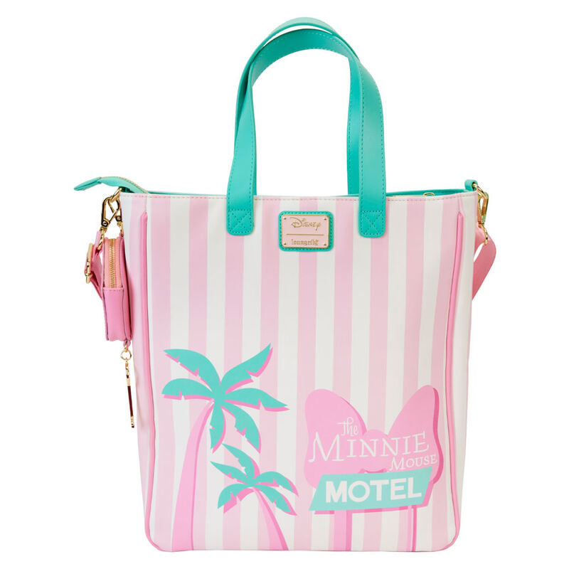 Bolso tote Loungefly de Minnie Mouse con monedero desmontable y diseño tropical - 4