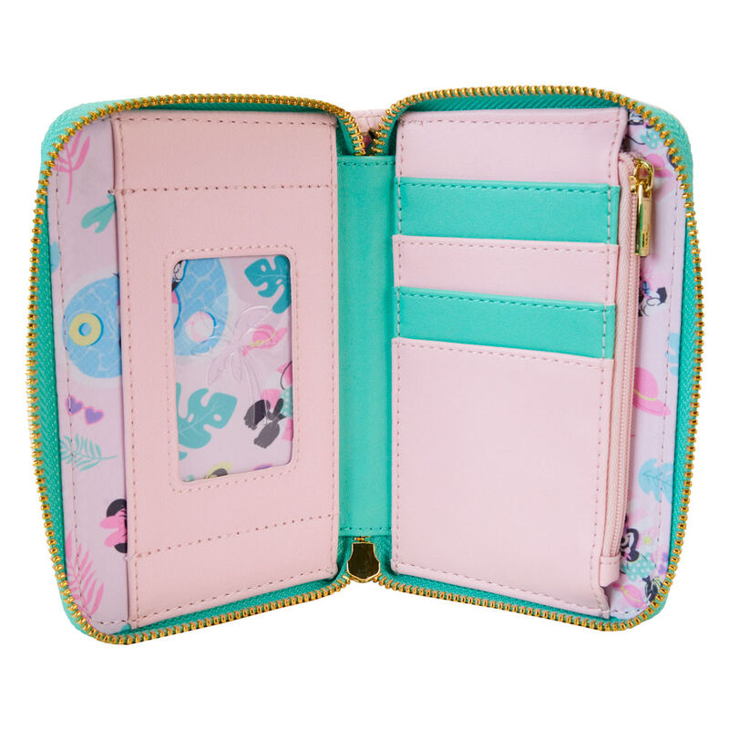 Cartera rosa Minnie Mouse Vacation Style con cremallera - 4