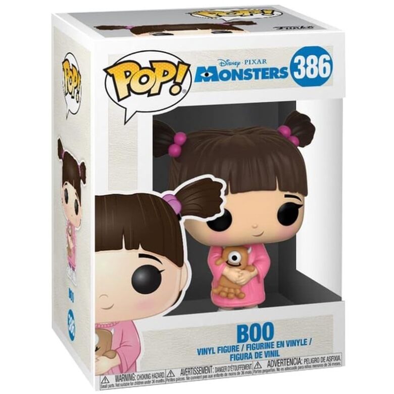 Figura Funko POP! de Boo con vestido rosa y una criatura de un ojo - 3