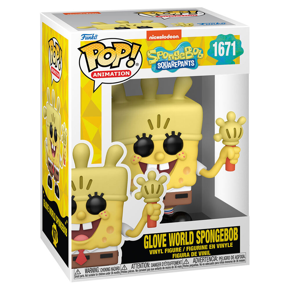 Figura Funko POP de Bob Esponja Glove World con guantes - 2