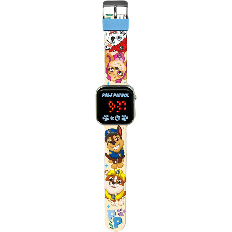 Reloj LED Paw Patrol con Skye y Chase en la correa - 2