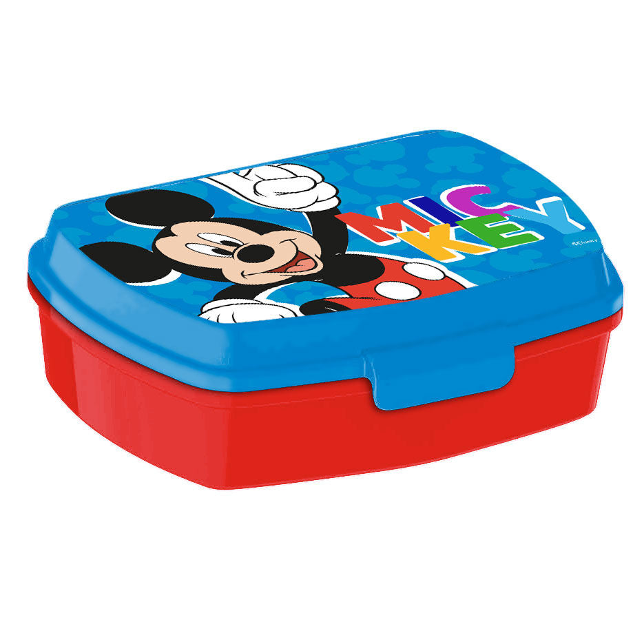 Set Mickey Disney con cantimplora y sandwichera de diseño colorido - 3